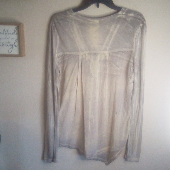 Nwt Xcvi Acid Wash Lagenlook distressed Tunic Top - Picture 8 of 14